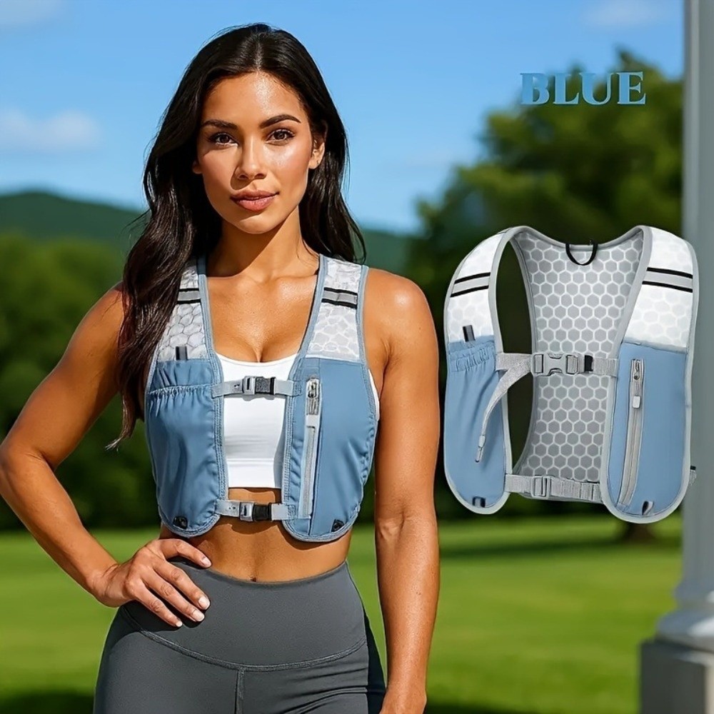 Reflective Cycling Vest - Wodoodporna nylonowa kamizelka do biegania z