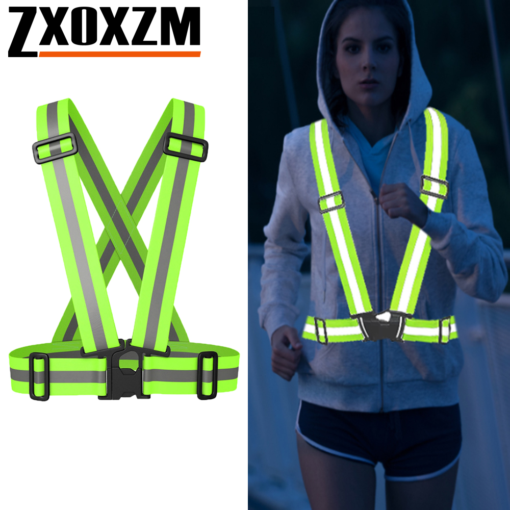 Reflective Cycling Vest - Kamizelka do biegania nocą, odblaskowa, oddychająca,
