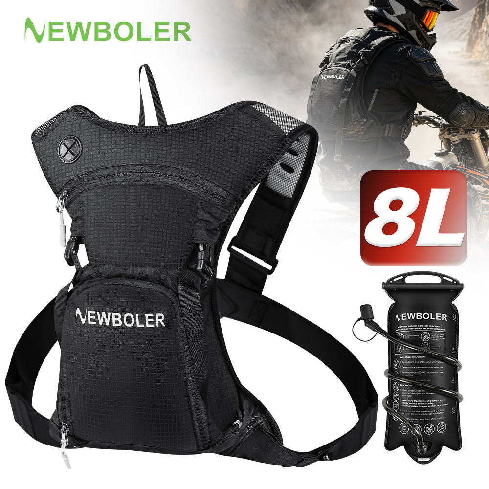 Cycling Gear Storage - Plecak Hydracyjny NEWBOLER 8L na Motocykl,