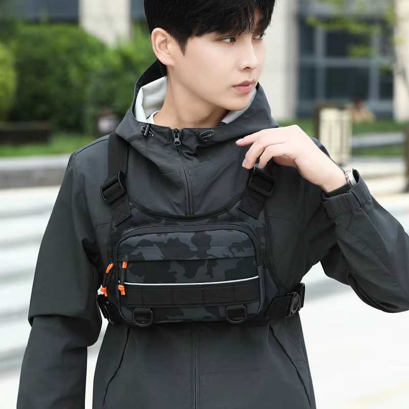 Reflective Cycling Vest - Kamizelka rowerowa z kieszeniami na klatkę
