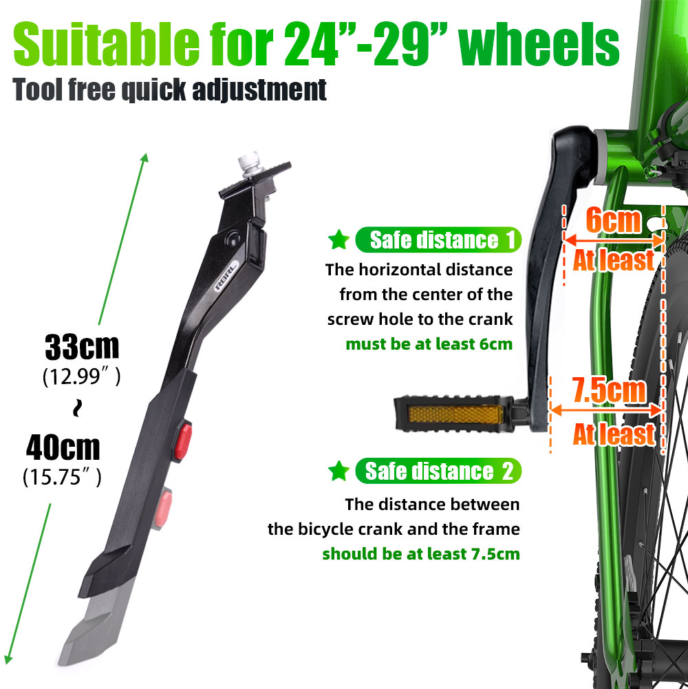 Podpórka rowerowa RBRL MTB z r – Bicycle Kickstand recenzja i cena